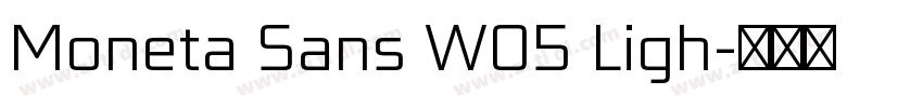 Moneta Sans W05 Ligh字体转换